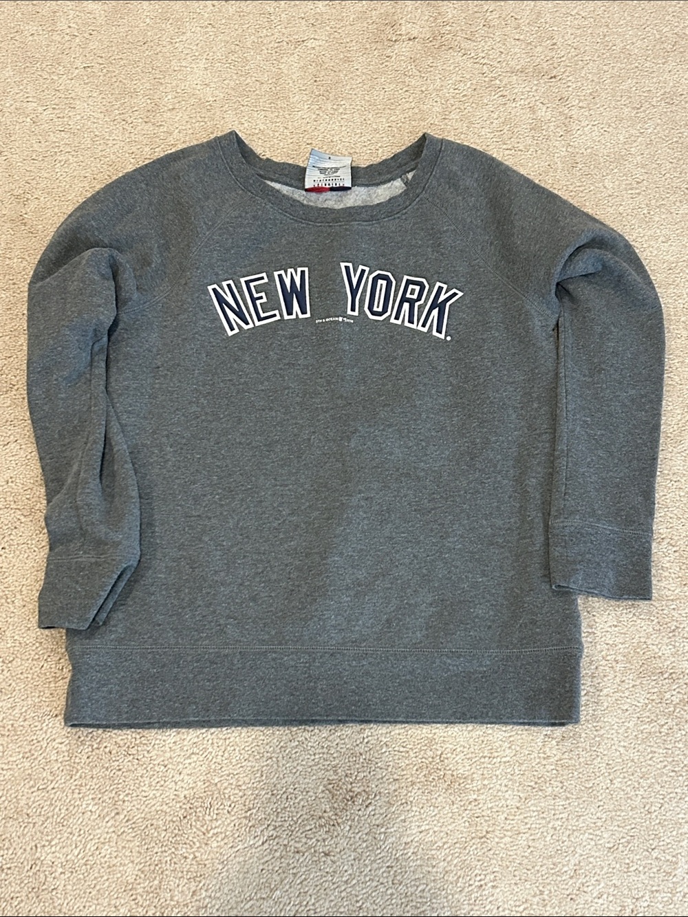 5th & Ocean Grey 'New York' Sweatshirt